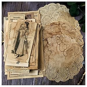 Vilikya Vintage Papier Set Kaffee-gebeizt
