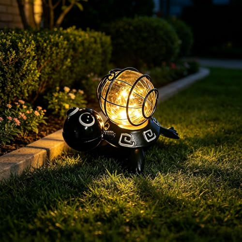 Lámpara automática con sensor de tortuga para iluminar caminos oscuros 5