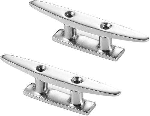 Miniatura 1 de Base abierta para tacos de barco de 4568 pulgadas, tacos de muelle de acero inoxidable 316 grado marino, incluye accesorios de instalación tornillos