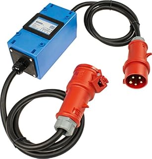 as - Schwabe MIXO Electricity Meter/Intermediate Counter  Adapter Plug Box  Strong Current 400 V  CEE Plug and Socket  IP44  Made in Germany I 61746 Blue