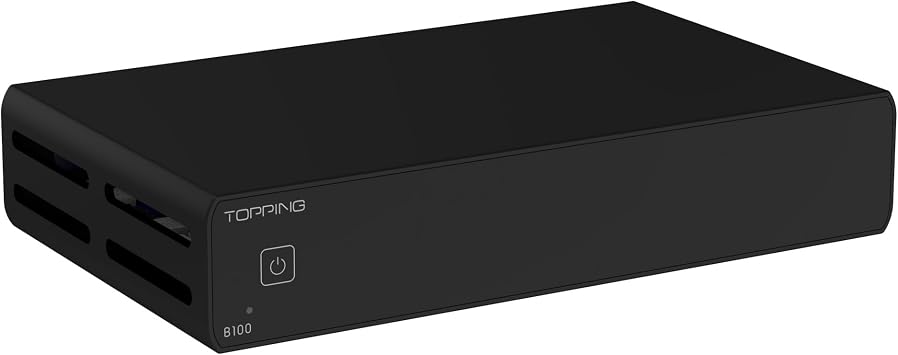 Topping B100 Mono Pure Power Amplifier - 100W Ouput BAL/SE Input 3 Gain 151dB SNR and DNR AMP with 12V Trigger Black
