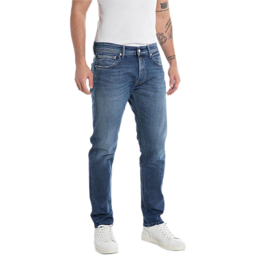 Replay Herren Jeans Willbi Regular-Fit, Medium Blue 009-2 (Blau), 29W / 32L