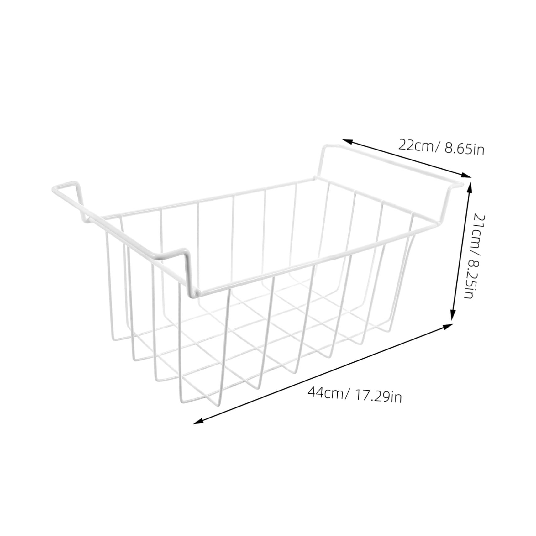 Cesta de alambre para congelador, estante de despensa apilable de metal para congelador y refrigerador