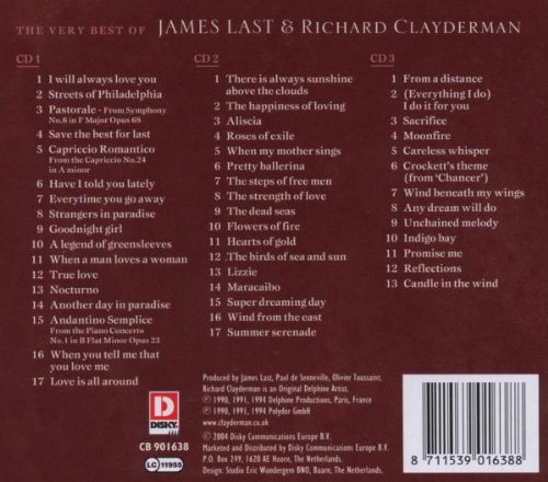 James Last Richard Clayderman The Very Best novo lacr orig