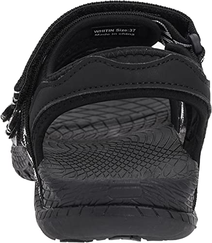 Image of WHITIN Women's Hiking Sandals with Arch Support for Outdoor Adventure C51 | Supportive Footbed with Cushioned Comfort, Breathable Open-Toe Structure, Adjustable 3-Strap Design for a Personalized Fit