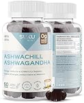 SUKU Vitamins Ashwagandha Gummy Supplement Sugar Free with Reishi and B12 | 2000MG , 60 Gummies | Stress Relief, Memory Support, Increase Energy & Sleep Aid With Energy Boosting Vitamin B12, Keto, Vegan gummy Vitamins (60 count)