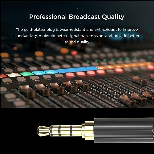 Mirfak MC1 micrófono lavalier con cable largo para grabación de audio 5