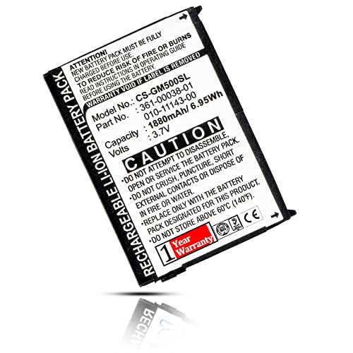 BCXY Nuvi 500 Battery Replacement for Nuvi 500 Nuvi 550 Aera 500 Aera 550 Aera 560 Nuvi 510 Zumo 220 Zumo 600 Zumo 650 Zumo 660 Zumo 660LM 361-00038-01 010-11143-00