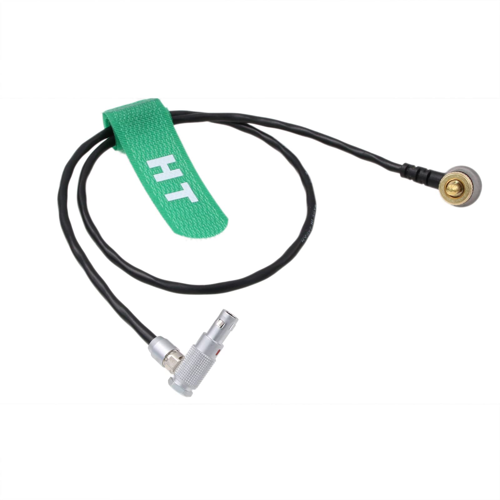HangTon Timecode Sync Cable for Deity TC-1 to RED Epic Scarlet DSMC2 Dragon Gemini Camera Right Angle Locking 3.5mm TRS to 00B 4 Pin SYNC 50cm - Image 2