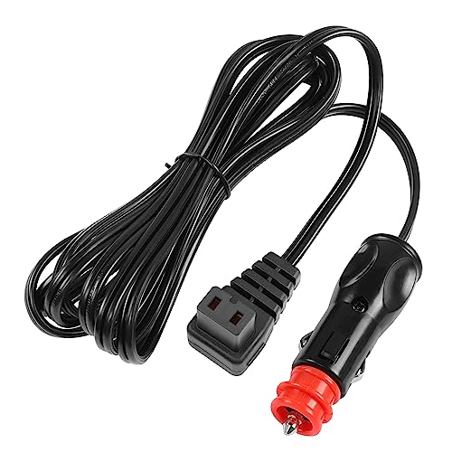 Image of YACSEJAO 12 /24V Car Cooler Cable, 16AWG 2Pin Auto Fridge Compressor Replacement Extension Cable Built in 15A Fuse Suitable for Travel, Camping or Picnics