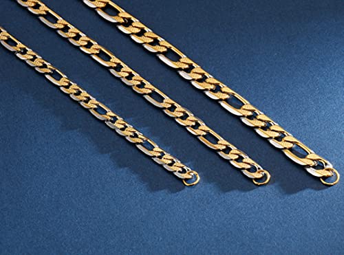 Chaîne Figaro en or anti-irritation collier stérile homme