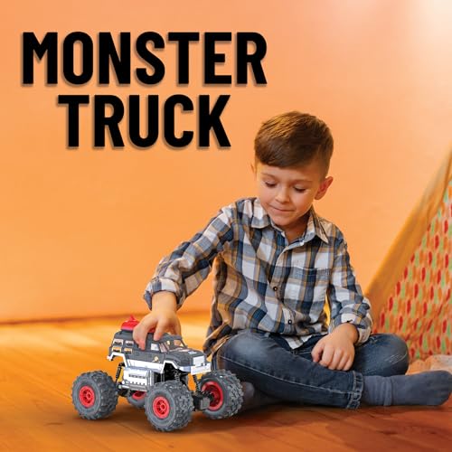 Image of Mirana 2WD RC Car for Kids | High-Speed ATV Remote & App-Controlled Rock Crawler | USB Rechargeable Offroad Monster Truck with Bluetooth Speakers & RGB Lights | for Boys & Girls (Grey, Trailblazer)