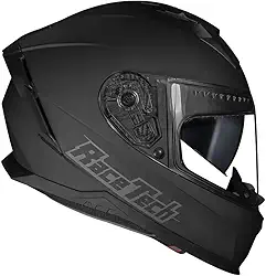 CAPACETE RACE TECH VOLT MATTE BLACK C/ ÓCULOS INTERNO 56