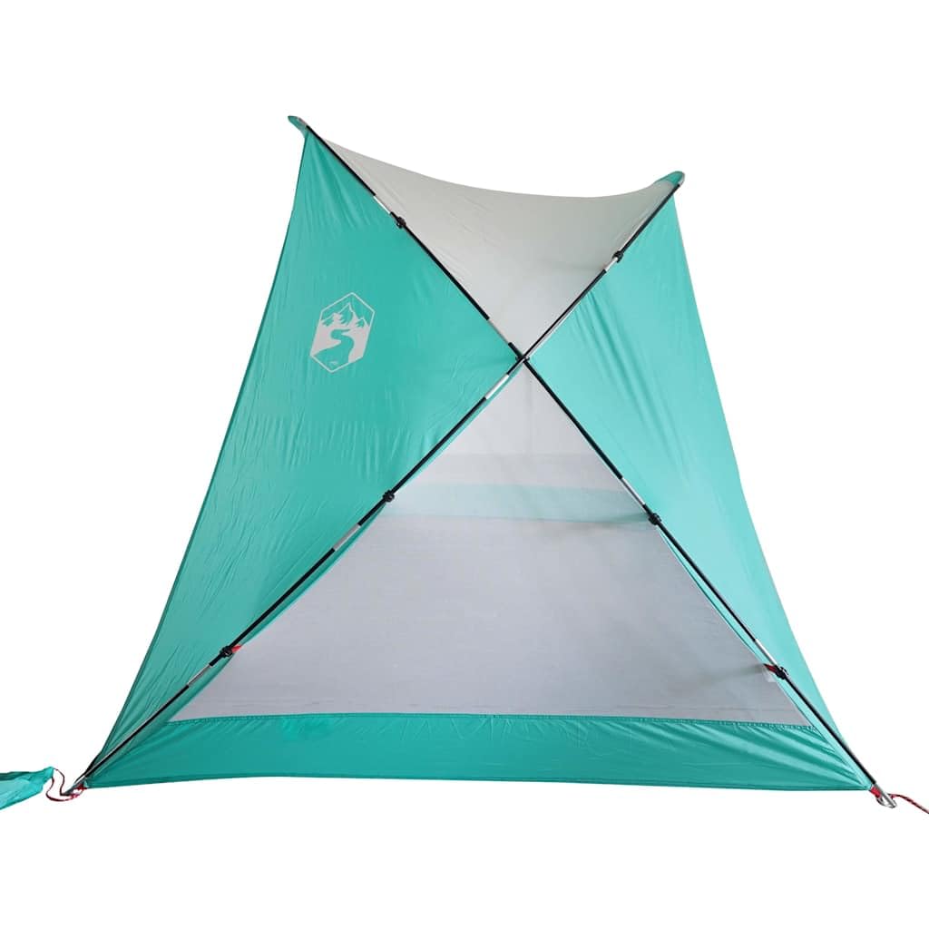 Tienda de campaña para playa, 274 x 178 x 170/148 cm, poliéster 185T, con bolsa de transporte, ligera tienda de campaña para exteriores, protección contra el viento con ventanas de red y