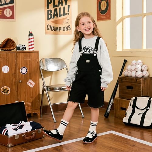 Image of Flaryzone Toddler Little Girl Mary Jane School Uniform Oxfords Flat Dress Shoes