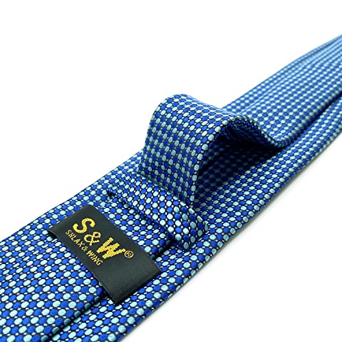 Conjunto de gravatas masculinas com bolso quadrado azul turquesa xl