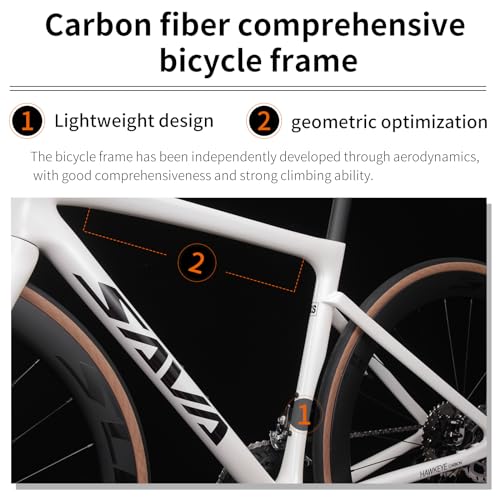 SAVADECK Carbon Road Bike,Lightweight Full Carbon Racing