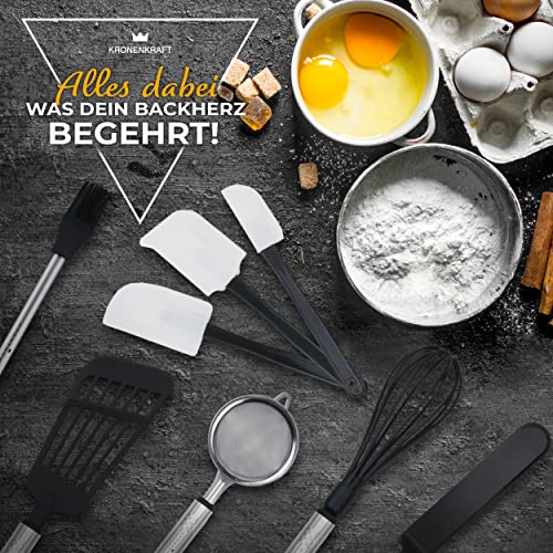 Küchenhelfer Set KRONENKRAFT 42-teiliges Set aus Edelstahl und Nylon