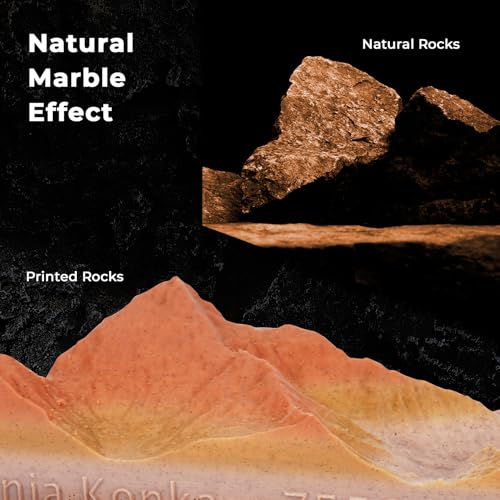 Image of AMOLEN Rock PLA Filament 1.75mm,Rainbow Marble PLA 3D Printing Filament, 1kg Spool (2.2lbs), Dimensional Accuracy + /- 0.02 mm, Fit Most FDM Printer (Yellow Feldspar Rock)