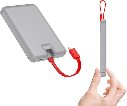 Miniatura 10 de VANYUST Cargador portátil pequeño, banco de energía de 5000 mAh para iPhone, Samsung Galaxy y más.
