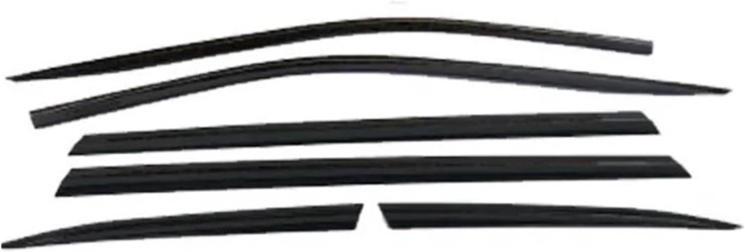 Window Rain Guards Vent Shades Compatible for Kia EV6 CV 2021-2025 in-Channel Window Deflectors Rain Guards(Black 6PCS)