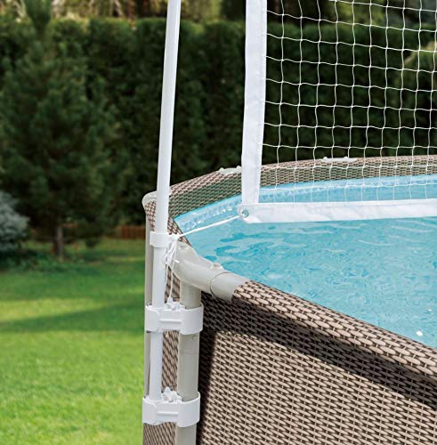 Volleyball Net for Pool Kit Water 10 to 20 Ft Metal Frame Above Ground Swimming