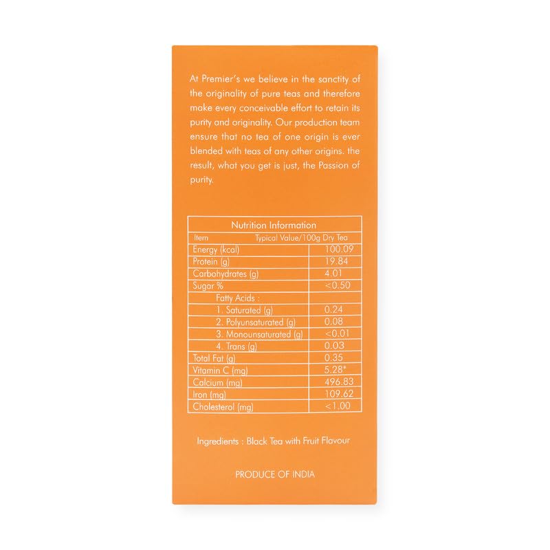 Té negro con sabor a frutas 12 varitas desechables miniatura 2