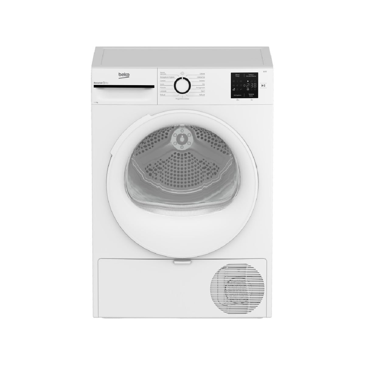 Beko BMT93EW 9 kg Class D Aesthetic Line NX Asynchronous Motor Digital Display White Window