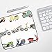 Produktbild Gaming Mousepad Mauspad,Motorrad, Sammlung von verschiedenen Sportarten Motorrad Icons Diverse Fahrzeug in verblassten Farben, Multi,Komfort Mousepad - verbessert Präzision und Geschwindigkeit