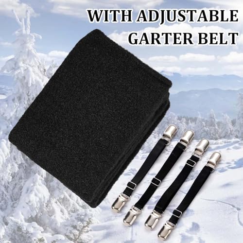 Plus Size Women's Thigh High Socks for Thick Thighs - Fuzzy Over the Knee Socks Winter Fleece Leg Warmers3