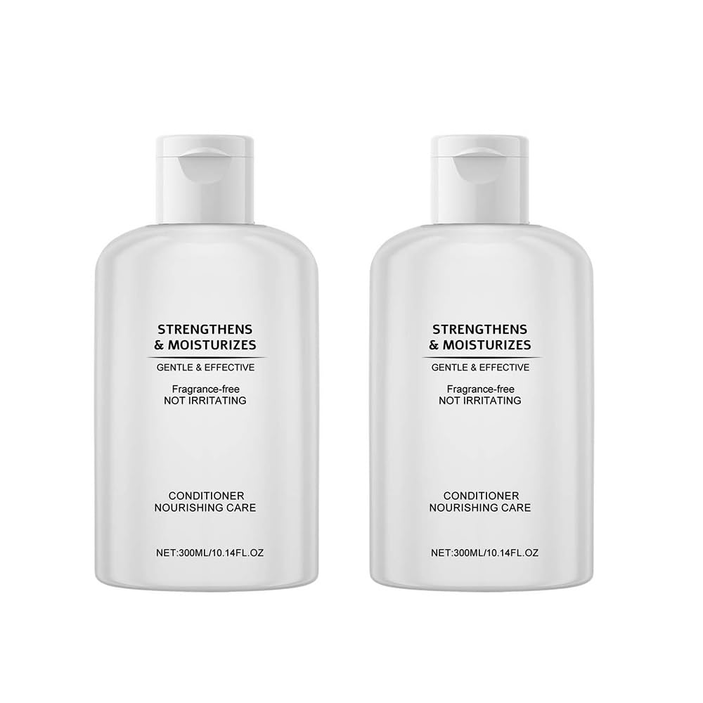 Balsamo for capelli idratante rinforzante senza profumo | Cura quotidiana dei capelli idratante delicata e non irritante(2PCS)