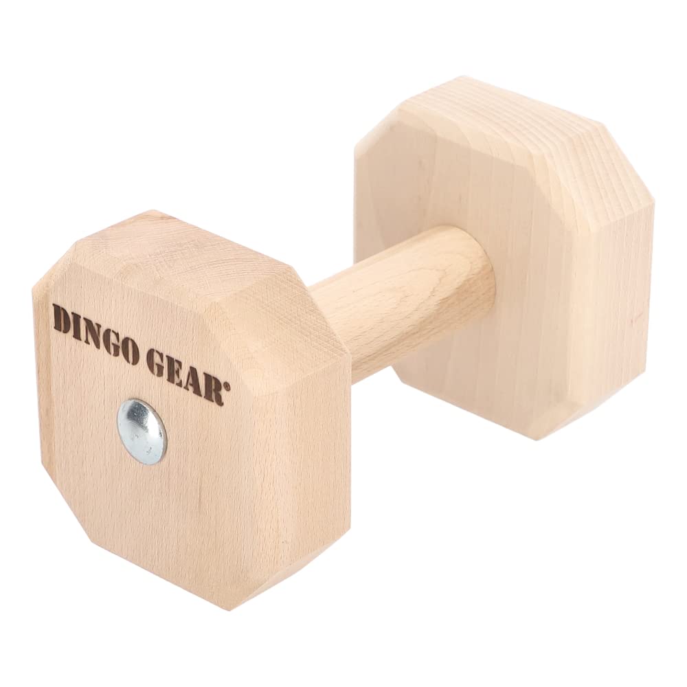 Dingo Gear Apportierholz verdrehte IPO 1000 Gramm | Extra Gewicht, Ausbildung Apportieren, Hundetraining, Obedience, Handarbeit S02504