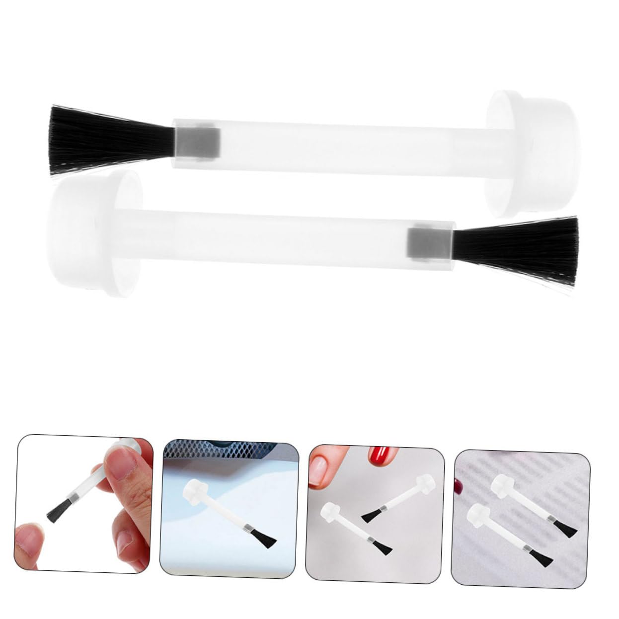 Didiseaon 40Pcs Replacement Nail Polish Bottle Brushes Gel Applicator Tool for Nail Art and Salon Use Lightweight Convenient and Easy to Apply