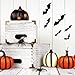 Bobobag 120 Pcs 3D Bats Halloween Decorations,Halloween Wall Decor 4 Sizes Black Bats Sticker for Wall Window