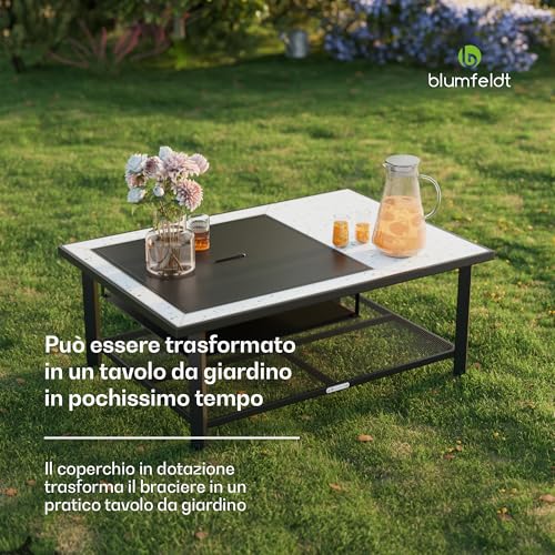 Blumfeldt Merano Avanzato L - Braciere 3 in 1 con funzione grill, utilizzabile come tavolo, 122 x 87 cm - 4