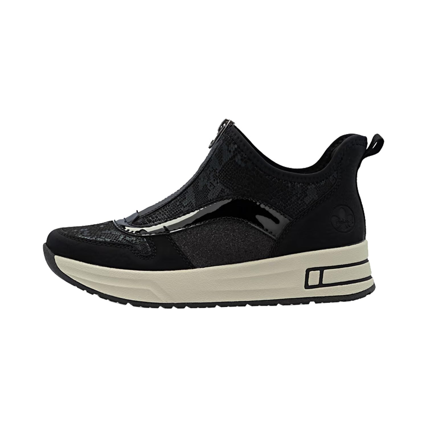 Rieker N8151-00 Slip-On Boots Textile & Synthetic Women's in Black Combination, Black (black combo), 9 UK