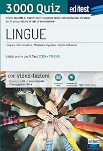 Vedi scheda su Amazon 3000 Quiz Lingue: Ampia raccolta di quesiti tratti da prove reali e 10 simulazioni d'esame per la preparazione ai test di ammissione