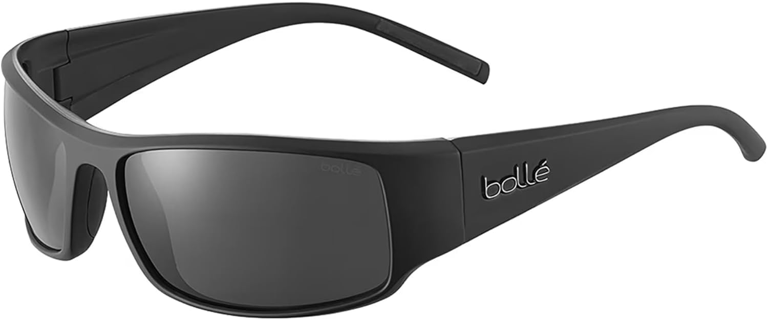 bollé King 63MM Wrap Around Sunglasses for Men for Women +BUNDLE with ACCESSORY EYEWEAR KIT