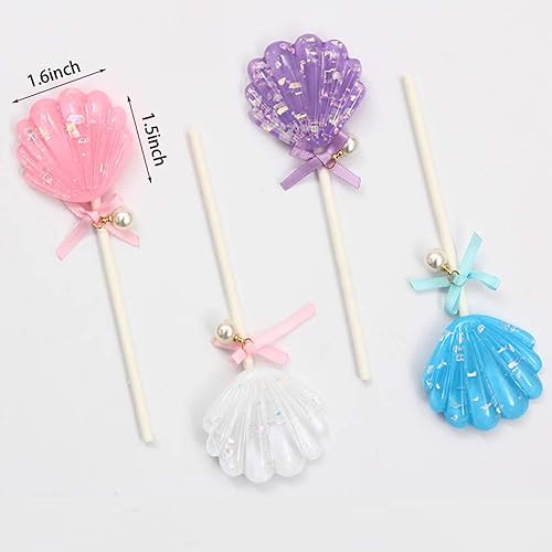 Miniatura 3 de Decoración de pastel de sirena para pastel de feliz cumpleaños, decoración de pastel de sirena para fiesta de cumpleaños, suministros de fiesta de