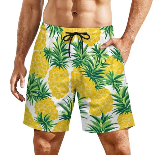 Bermudas de playa de piñas para hombre ideales para vacaciones