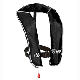 Eyson Inflatable Life Jacket Inflatable Life Vest for Adult Classic Manual (Black)