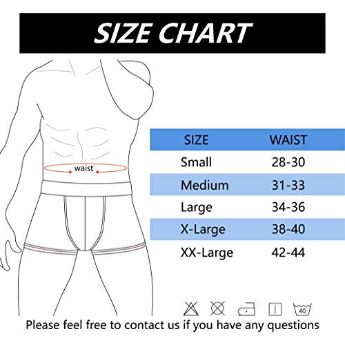 Wecibor Men's Boxer Cotton Trunk Underwear Novelty Funny Comfort Soft Colour Shorts Gift Multi-Pack #TOP3