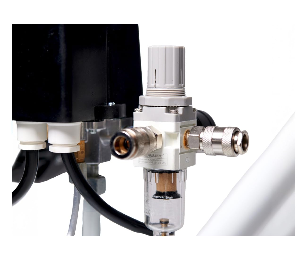 Starkwerk Druckluft Kompressor Druckluftkompressor SW 675/10-3000 Watt / 4 PS 100L Kessel 400 Volt 3 Zylinder Doppel Keilriemenantrieb Profi Druckschalter inklusive Druckminderer und Wasserabscheider