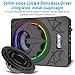 SCBPAUD 1600W Slim Underseat Subwoofer with Built-in Amp 10 Inch Sub | RGB Ambient Lighting, LPF/Gain/Bass Boost Controls, Individual Controls, Distortion-Free Deep Bass | Universal Fit for All Car