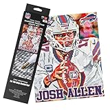 Sporticulture NFL Josh Allen Diamond Painting Craft Kit – Officially Licensed DIY Fan Art for Fans, Includes Pre-Sorted Gems, Craft Tray, and Instructions – Perfect for Framing