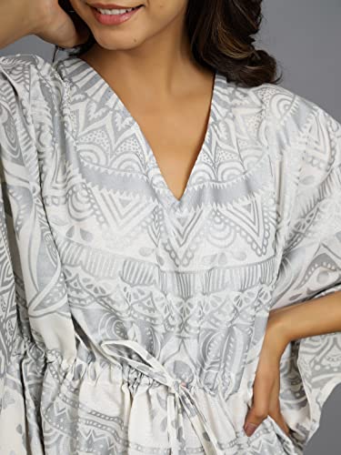 Image of Ravaiyaa - Attitude is everything Womens Soft Crepe Silk Casual Dress Summer Floral Printed Dress Ladies Tank Midi Sundress