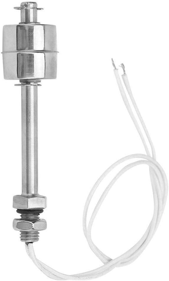Keenso Liquid Level Sensor, 0~220V AC/DC Stainless Steel Float Switch, Water Level Sensor, Pool, Tank, Depth Meter, Switch