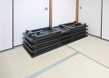 Amazon｜NEW和室用テーブル6点セット 「専用座布団4枚付き