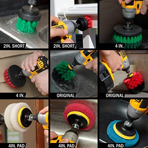 14 Piece Drillbrush Bundle - Cleaning Supplies Brush Attachment - Scrub Brushes - Tile Cleaning - Oven Cleaning - Patio Cleaning - Deck Brush #TOP1