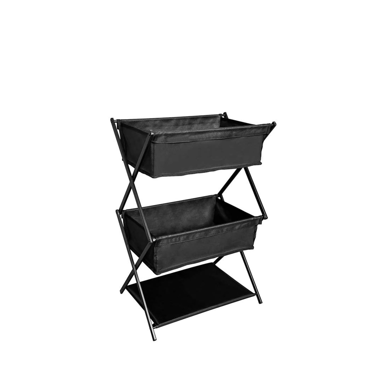 YCENJEPSAZ Camping Storage Rack Three-Layer Folding Portable Storage Rack For Picnics Barbecue Storage Rack Multifunctional Shelf(Folding rack)